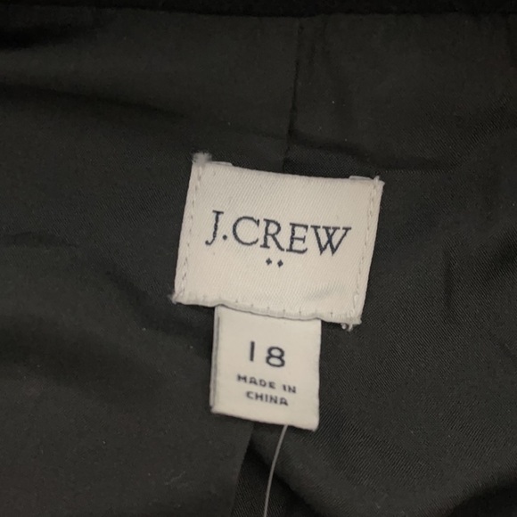 J. Crew Factory Black Pea Coat - Picture 8 of 12